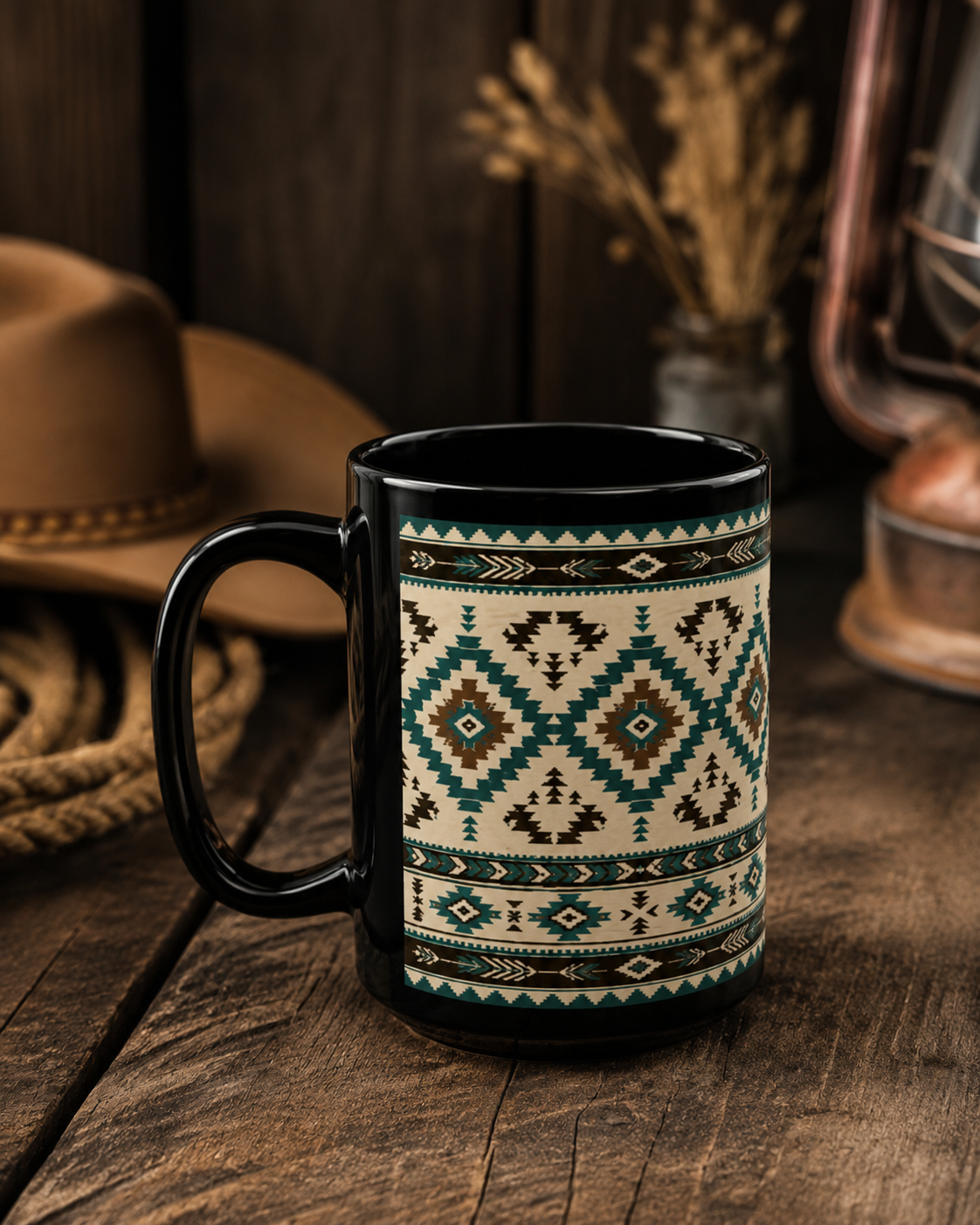 Western Coffee Mug - Black (11oz & 15oz)