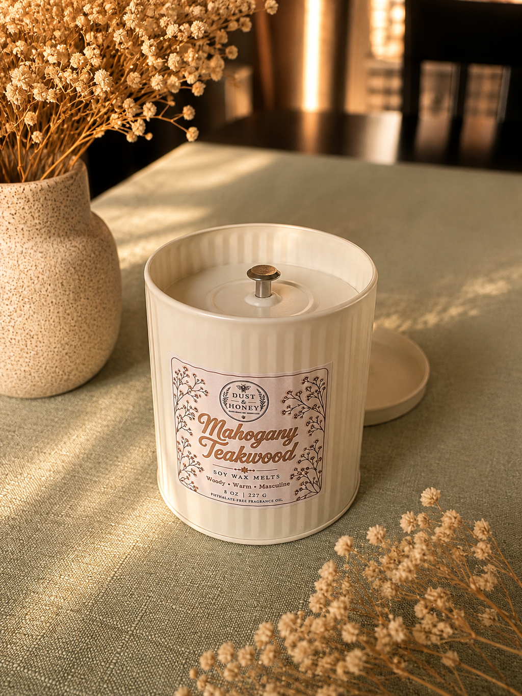 Mahogany Teakwood Soy Candle
