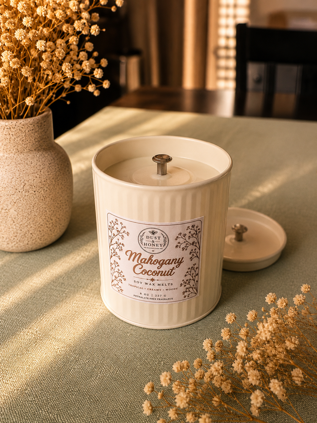 Mahogany Coconut • Soy Candle