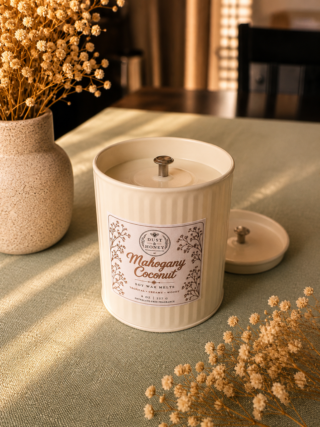 Mahogany Coconut • Soy Candle
