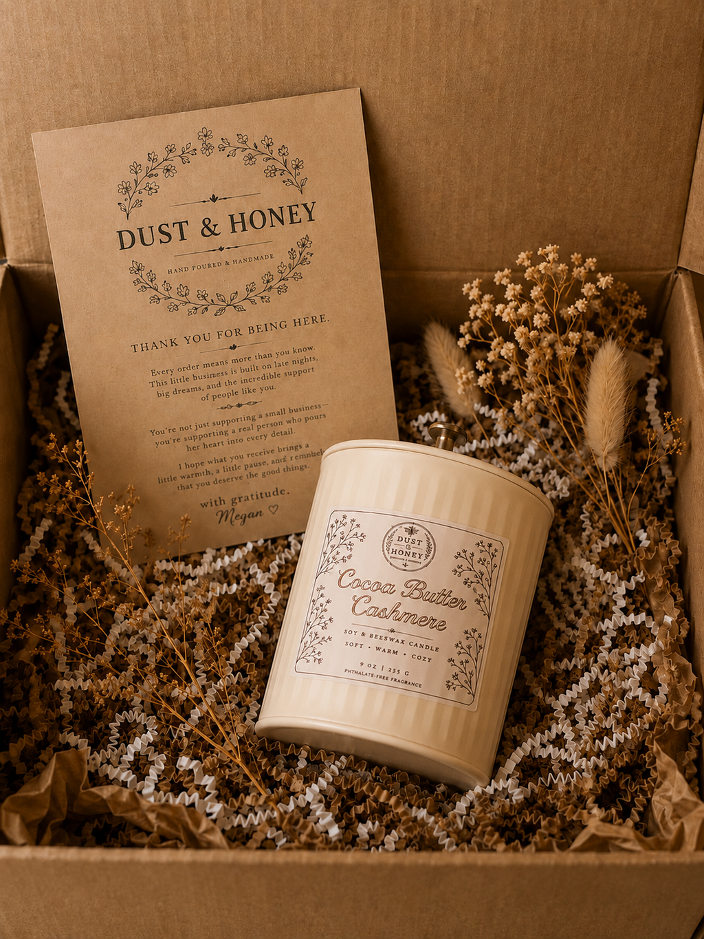 Cocoa Butter Cashmere • Soy Candle