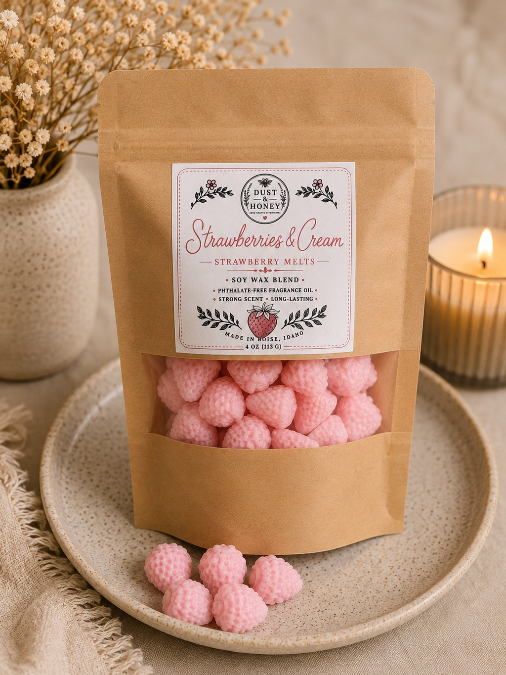 Strawberries & Cream Wax Melts