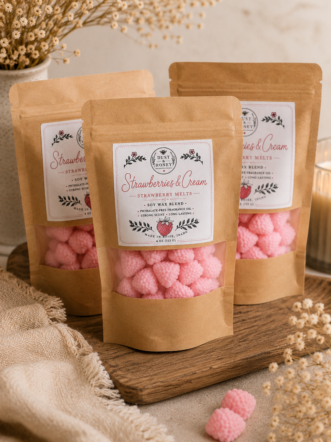 Strawberries & Cream Wax Melts