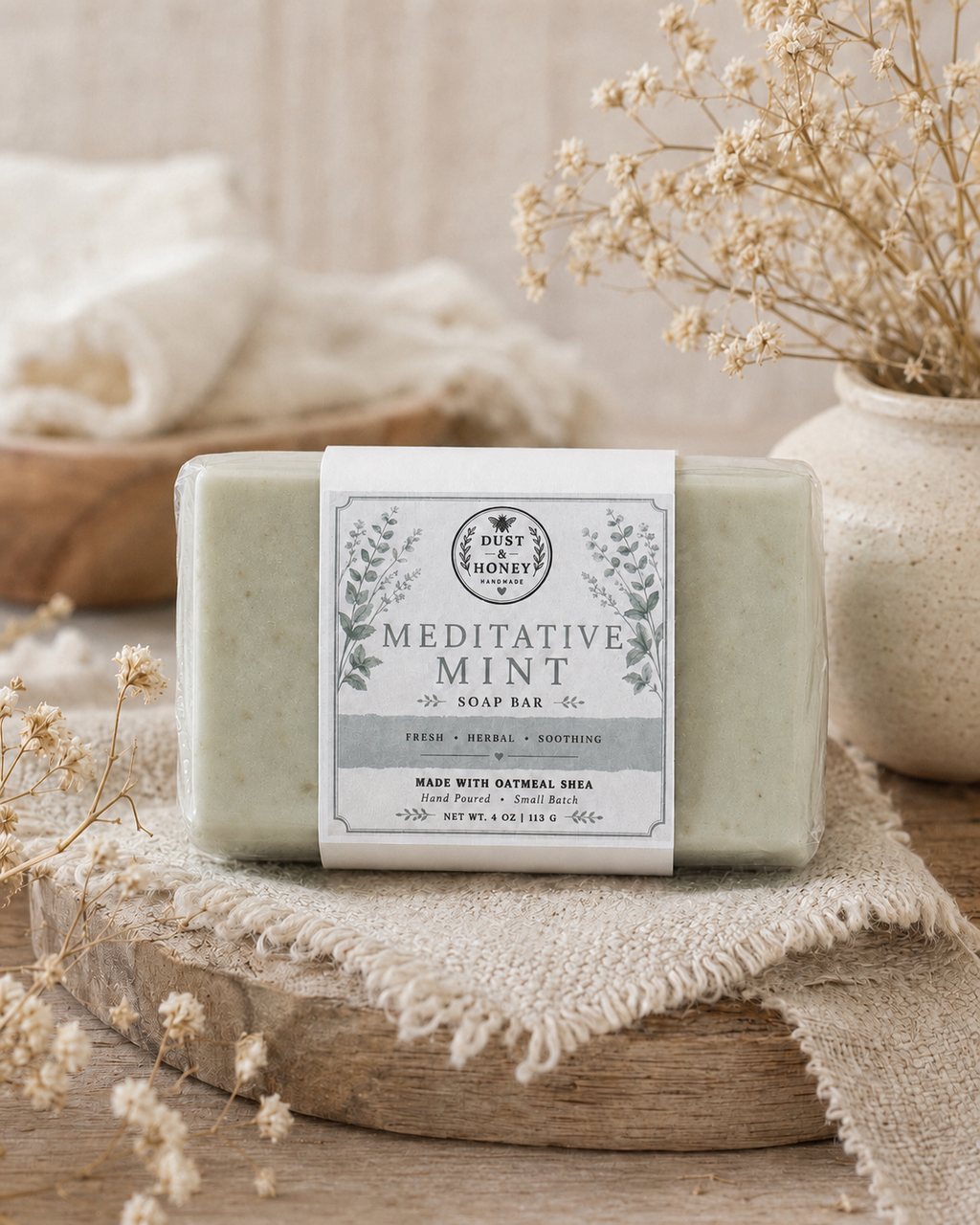 Meditative Mint • Oatmeal Shea Soap
