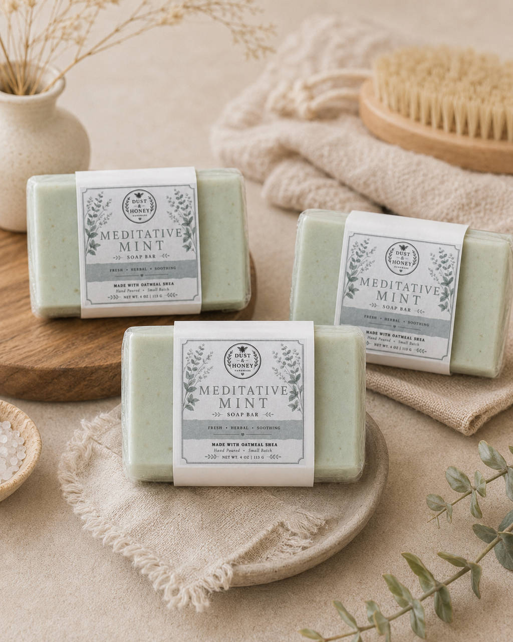 Meditative Mint • Oatmeal Shea Soap