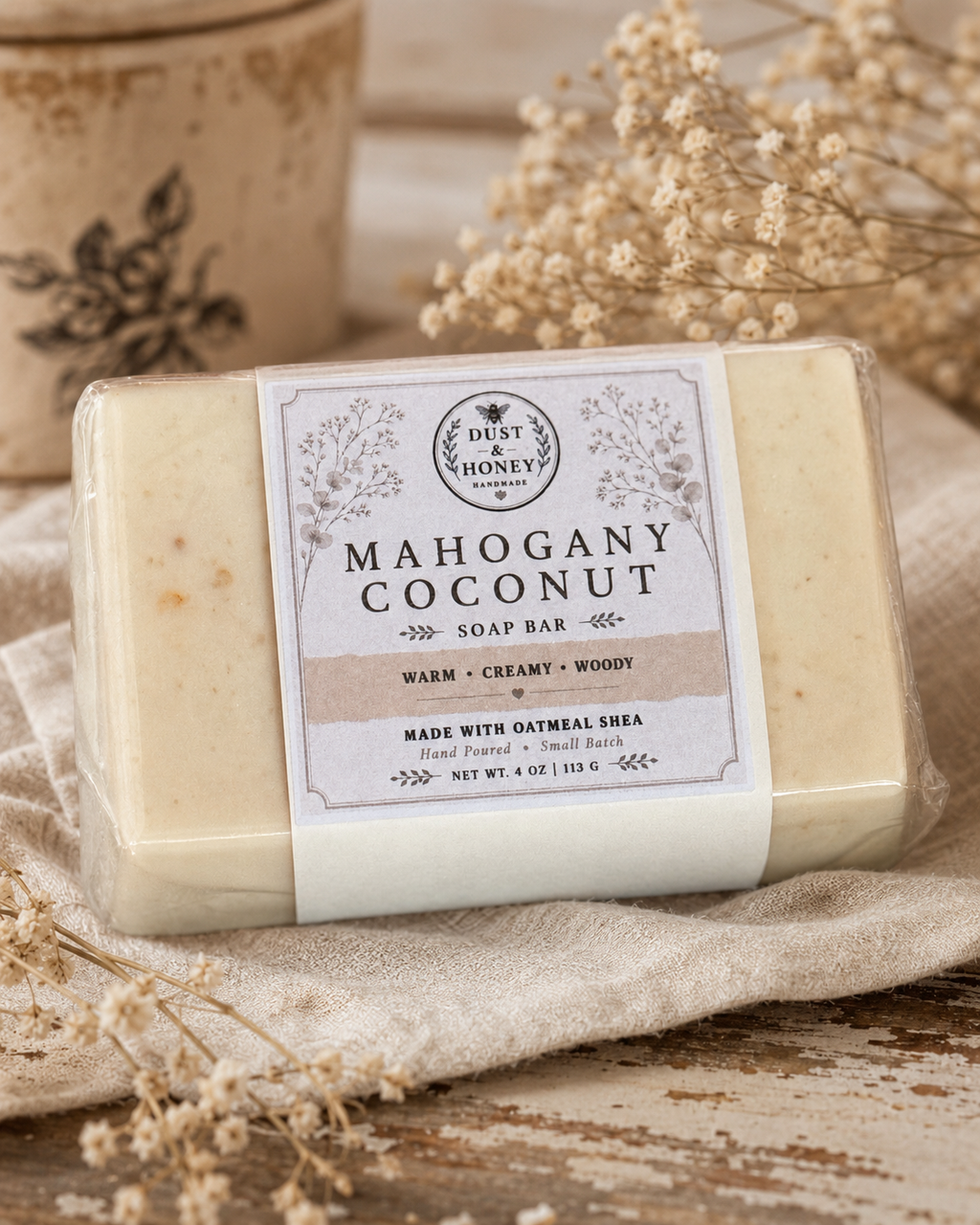 Mahogany Coconut • Oatmeal Shea Soap