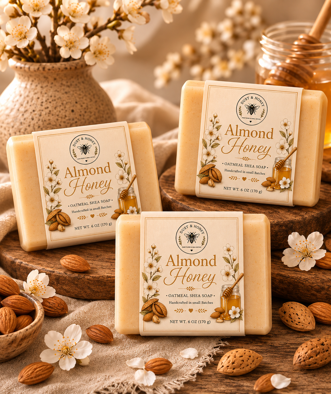 Almond Honey • Oatmeal Shea Soap