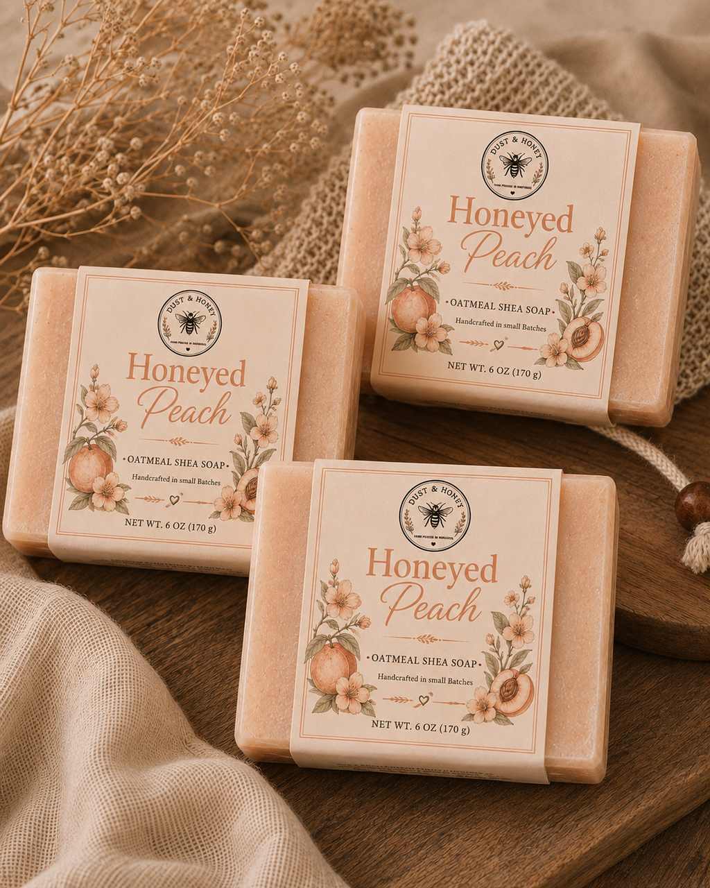 Honeyed Peach • Oatmeal Shea Soap