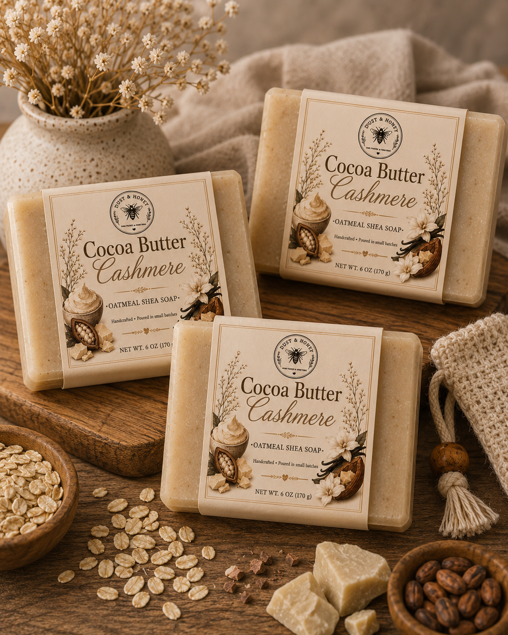 Cocoa Butter Cashmere • Oatmeal Shea Soap