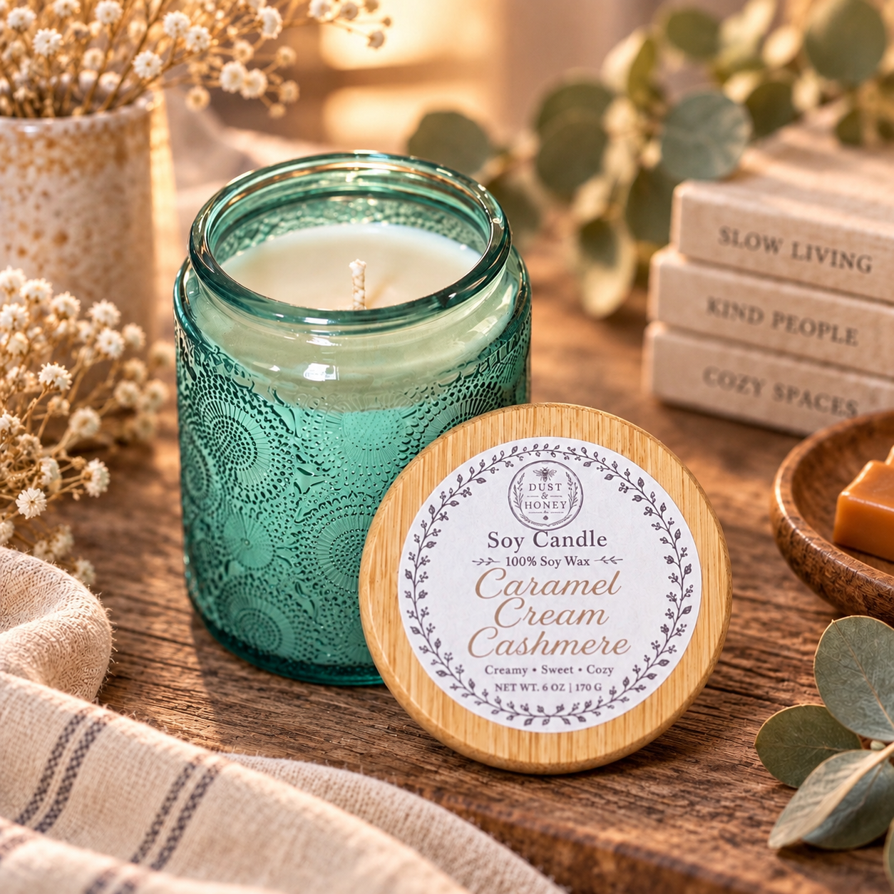 Carmel Crème Cashmere • Soy Candle