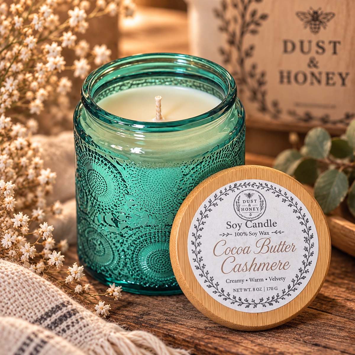 Cocoa Butter Cashmere • Soy Candle