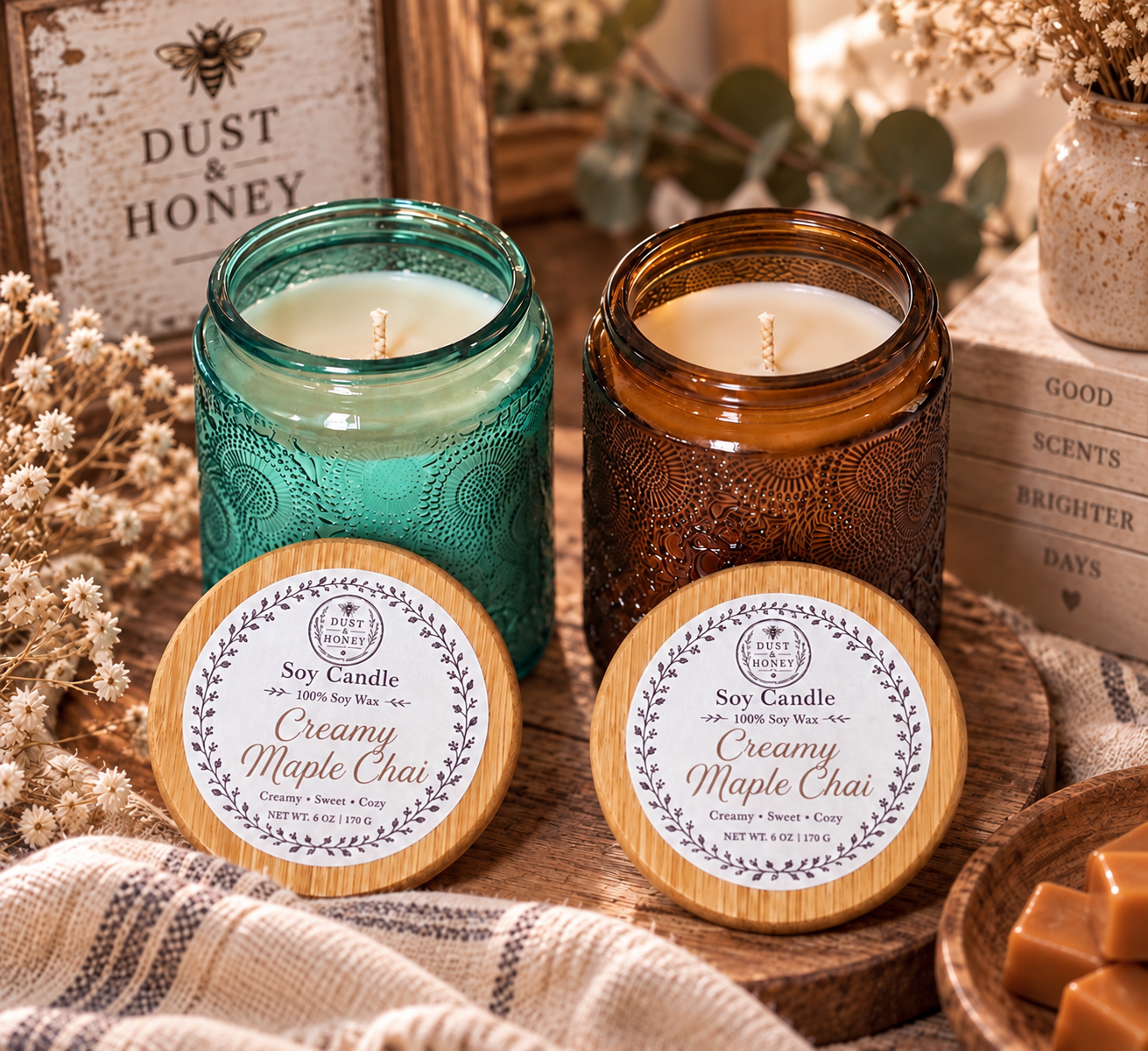 Creamy Maple Chai • Soy Candle