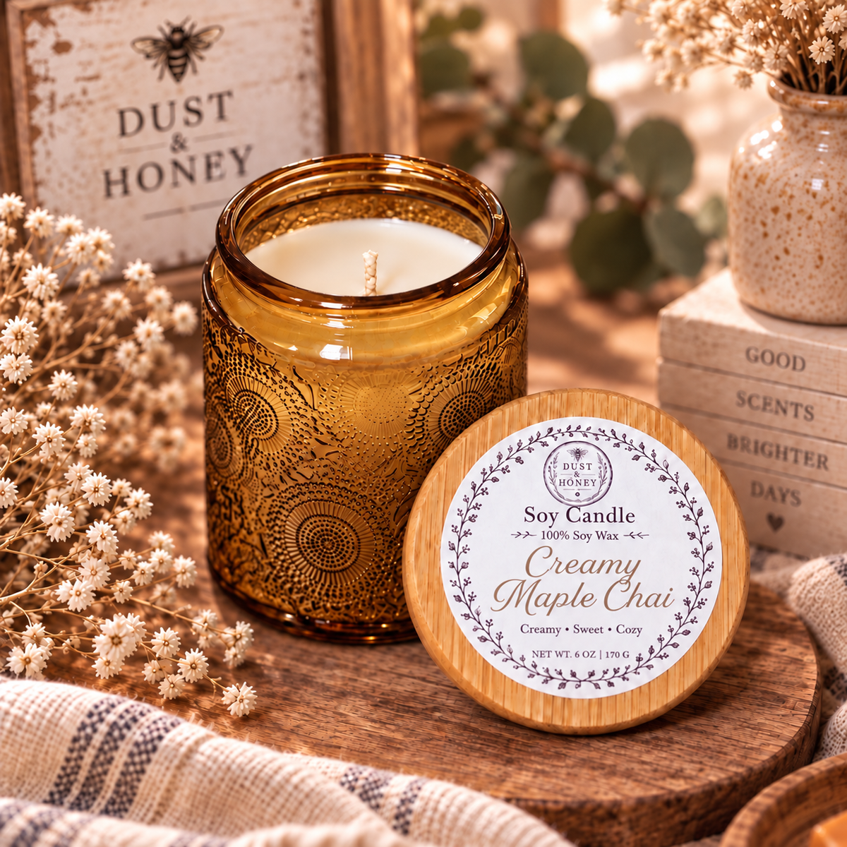 Creamy Maple Chai • Soy Candle