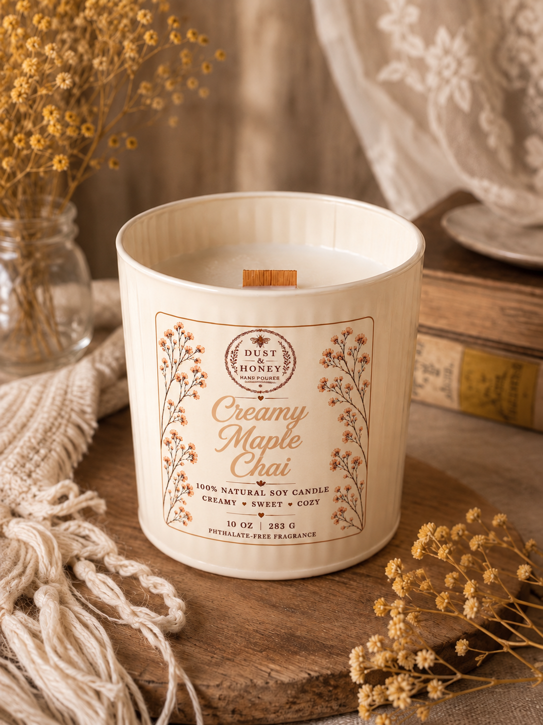 Creamy Maple Chai • Soy Candle