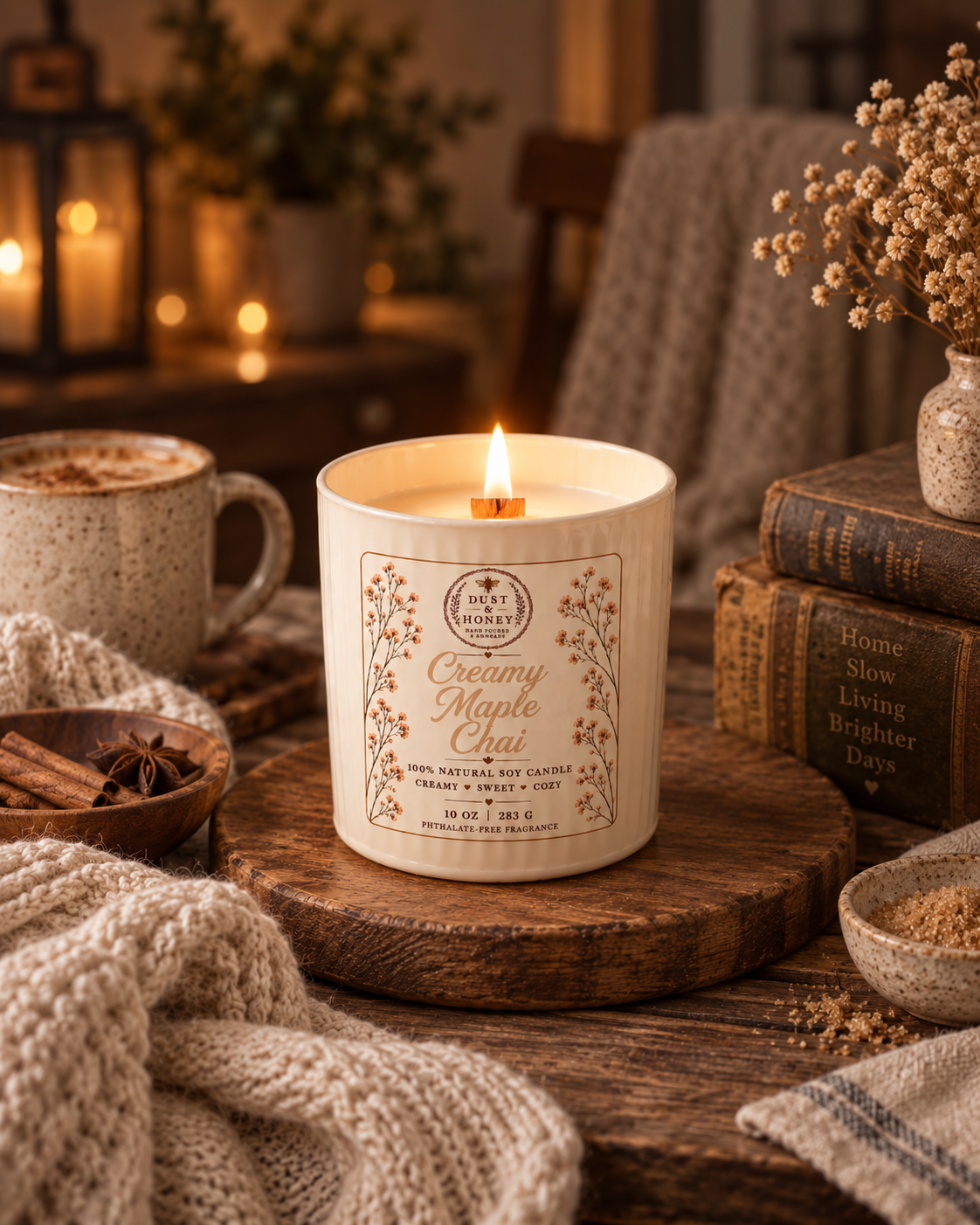Creamy Maple Chai • Soy Candle